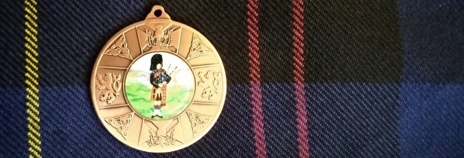 Meine erste Wettbewerbs-Medaille aus Schottland